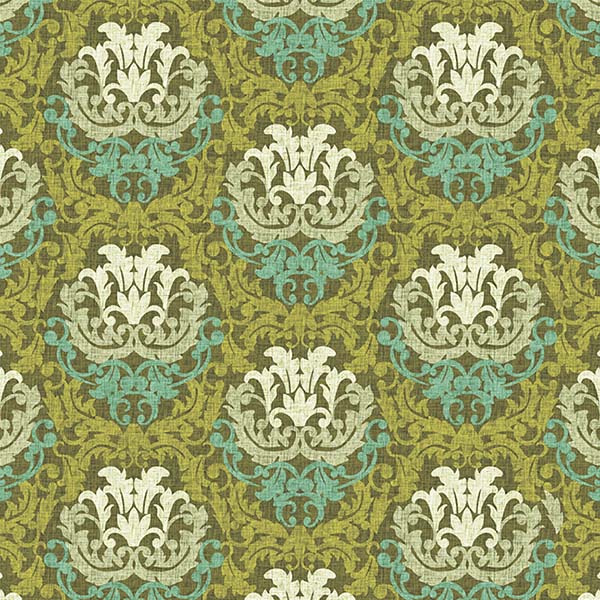 Damask P592a4 Green Mapping