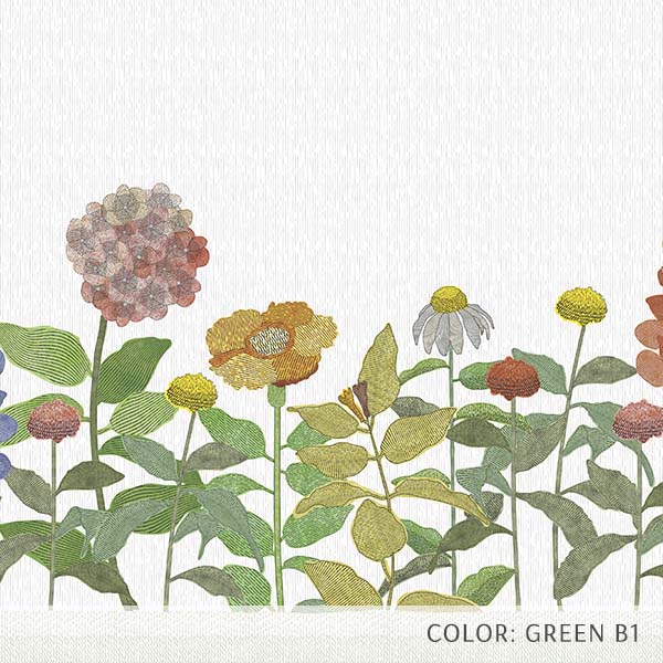 Illustrated Flowers Pattern P1629