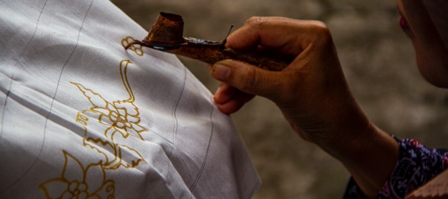 |||Batik Circle Pattern P1007 in Floor