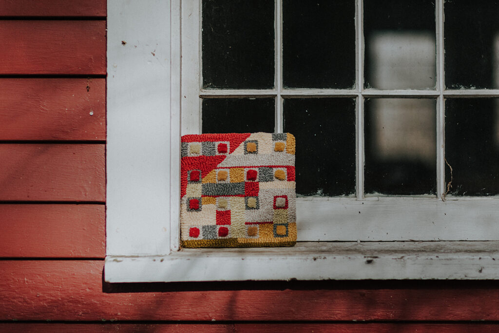 Punch Needle art piece made by Kristen Dettoni at Snow Farm Craft.