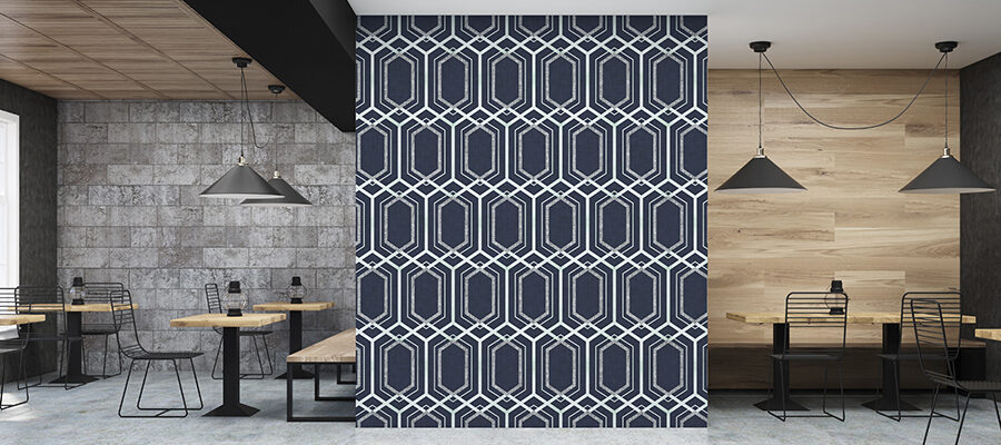 DesignPool_Wallpaper_Hexagon Lattice Pattern P533