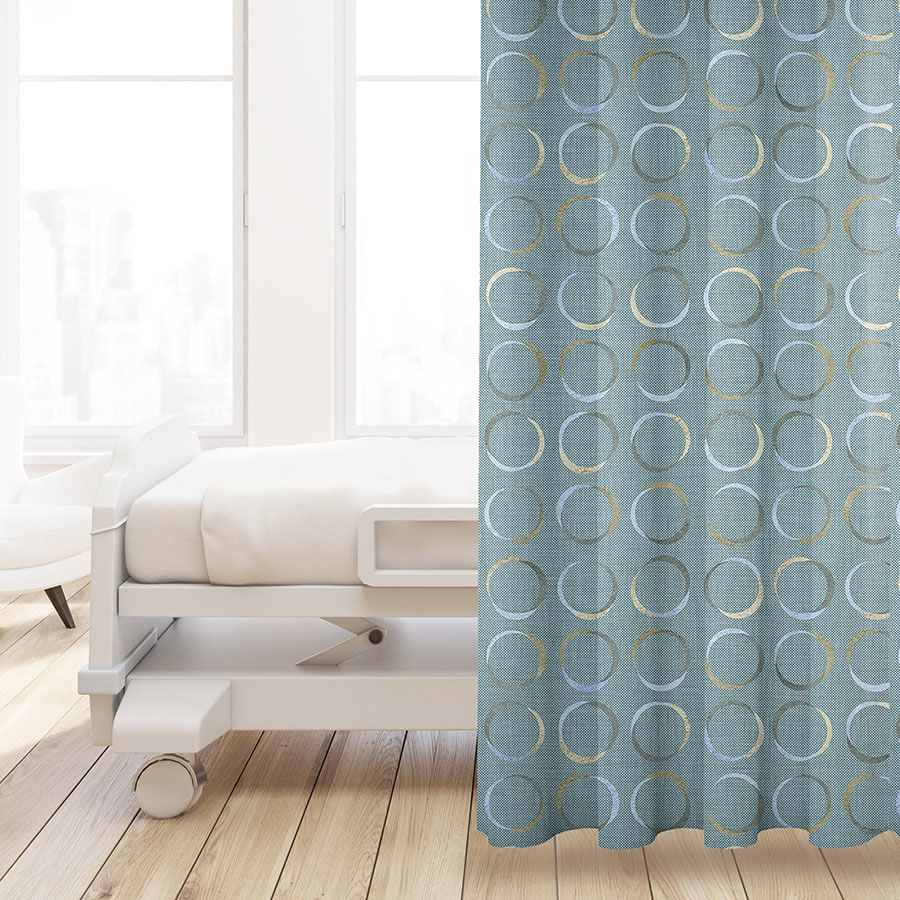 Geometric Overlaying Circles Pattern P292 on Privacy Curtains