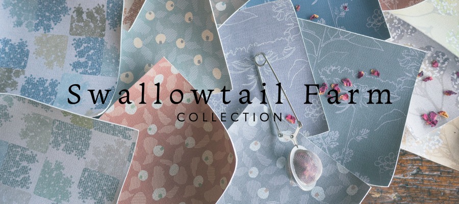 |Pattern Healing Herbs clipped to a string on a wooden ladder