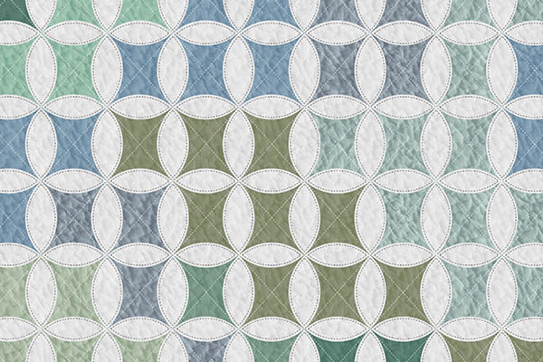 Art Quilt Pattern P2120 in Aqua