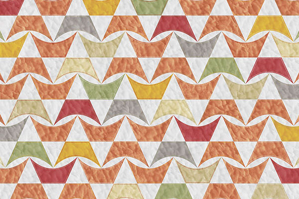 Sampler Quilt Pattern P2126 in Orange