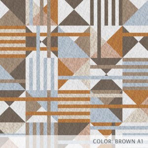Triangle Stripe Quilt Pattern P2129 in Brown