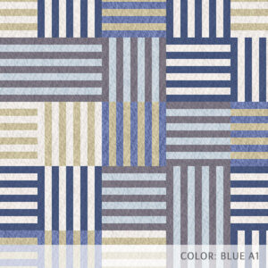 Licensable Design - Plaid Quilt Pattern P2130 in Blue