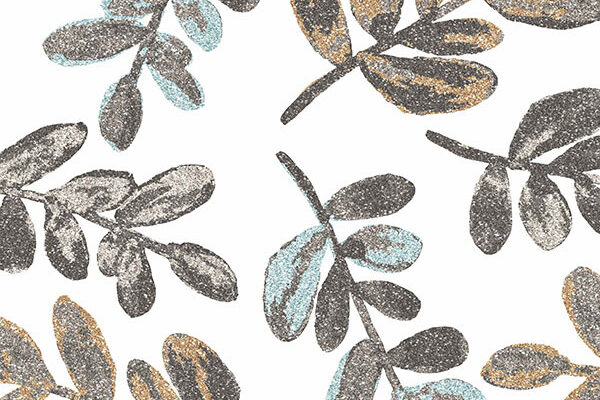 Sparkle Leaves Seamless Pattern in Brown