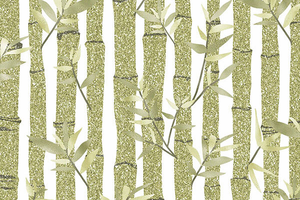 Zecchino Bamboo Seamless Pattern P2253 in Green