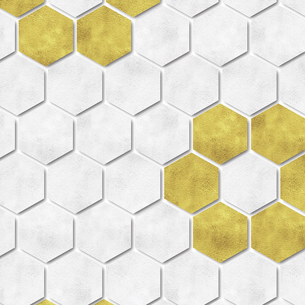 Hexagon Flower Tile P2229a5 Yellow Mapping