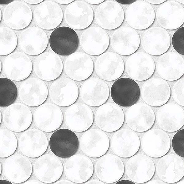 Penny Tile Dot P2233a5 Black Mapping