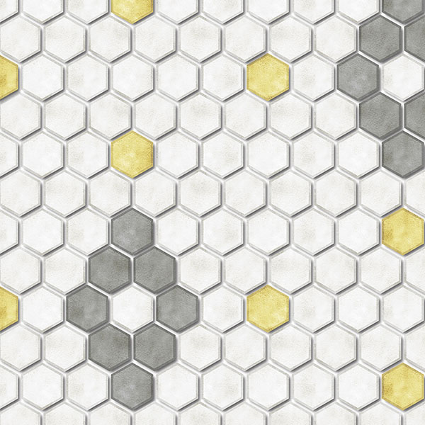 Hexagon Diamond Tile P2234a2 Yellow Mapping