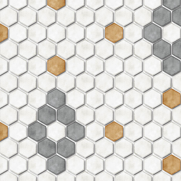 Hexagon Diamond Tile P2234a4 Brown Mapping