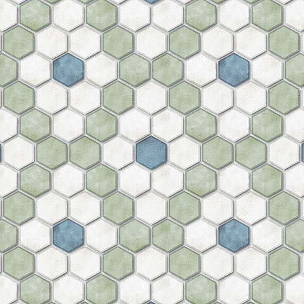 Hexagon Diamond Dot Tile P2237a2 Green Mapping