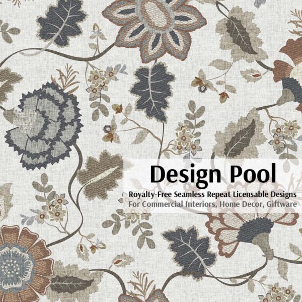 DesignPool_P1201a1_Floral Tapestry_Brown