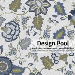 DesignPool_P1201a2_Floral Tapestry_Blue