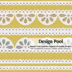 DesignPool_P1268a3_Eyelet Lace Stripe_Yellow