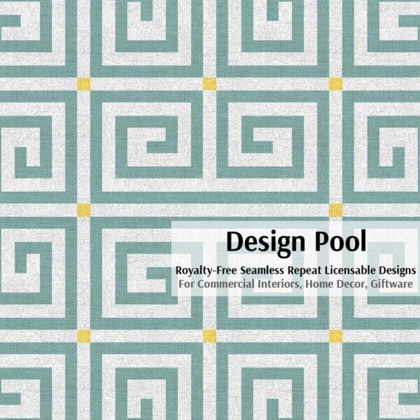 DesignPool_P1501b1_Greek Key Flow_Aqua