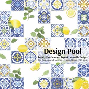 DesignPool_P1626a1_Mediterranean Lemons_Blue