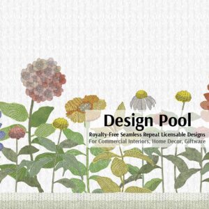 DesignPool_P1629b1_Illustrated Flowers_Green