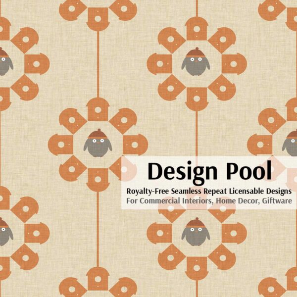 DesignPool_P18a1_Bird in a Circle_Orange