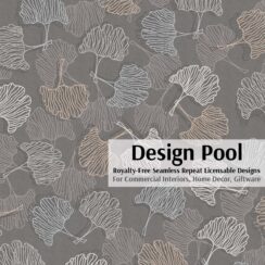 DesignPool_P2087a4_Ginkgo Leaves_Taupe