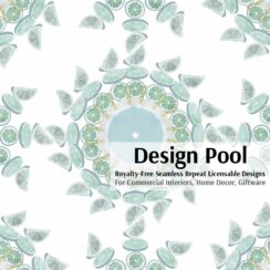 DesignPool_P2146a4_Teleidoscope Citrus_Aqua