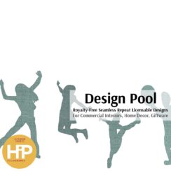 DesignPool_P2227a4_Playful Silhouette Ombre_Aqua