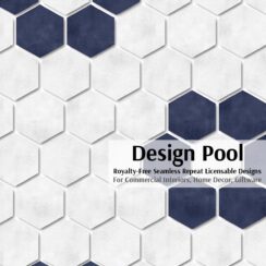 DesignPool_P2229a2_Hexagon Flower Tile_Blue