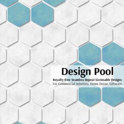 DesignPool_P2229a3_Hexagon Flower Tile_Aqua