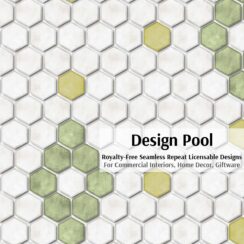 DesignPool_P2234a3_Hexagon Diamond Tile_Green