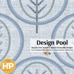 DesignPool_P2313a4_Bee Leaf_Blue
