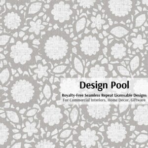 DesignPool_P286a1_Floral Eyelet Lace_Gray