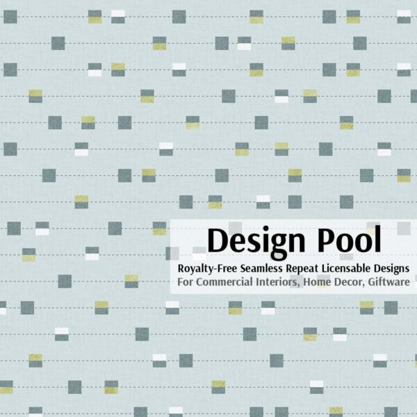 DesignPool_P319a1_Stitched Stripe with Squares_Aqua