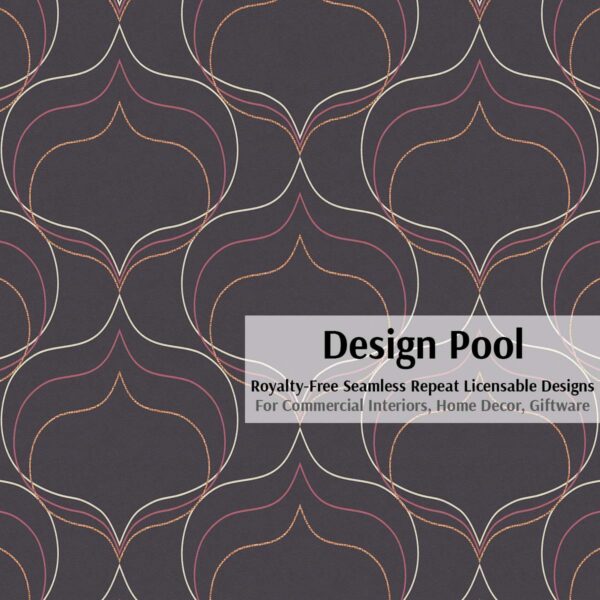DesignPool_P375b1_Tri-Linear Ogee_Purple
