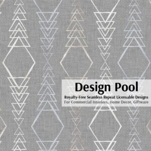 DesignPool_P380a1_Diamond Triangle Stripe_Light Gray