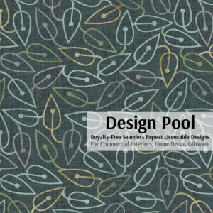 DesignPool_P386a1_Ironwork Leaves_Teal