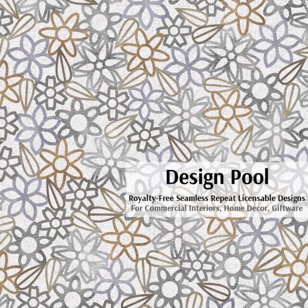 DesignPool_P389a1_Floral Lace with Leaves_Gray