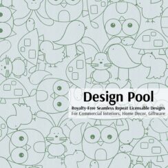 DesignPool_P394a4_Cute Critters_Aqua