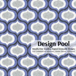 DesignPool_P468a3_Ikat Ogee_Blue
