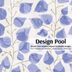 DesignPool_P580a4_Budding Vine_Blue