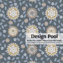 DesignPool_P785a4_Garden Path_Blue