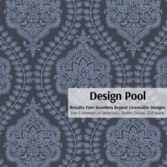 DesignPool_P786a3_Ogee Indian Lace_Blue