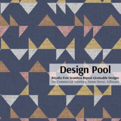 DesignPool_P806a4_Diamonds and Triangles_Blue