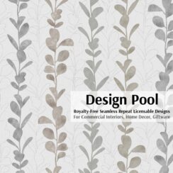 DesignPool_P935a1_Stripe Organic Leaves_Gray