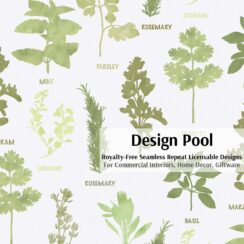 DesignPool_P950c2_Floral Herbs_Green