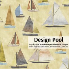 DesignPool_P953a4_Watercolor Sailboats_Yellow