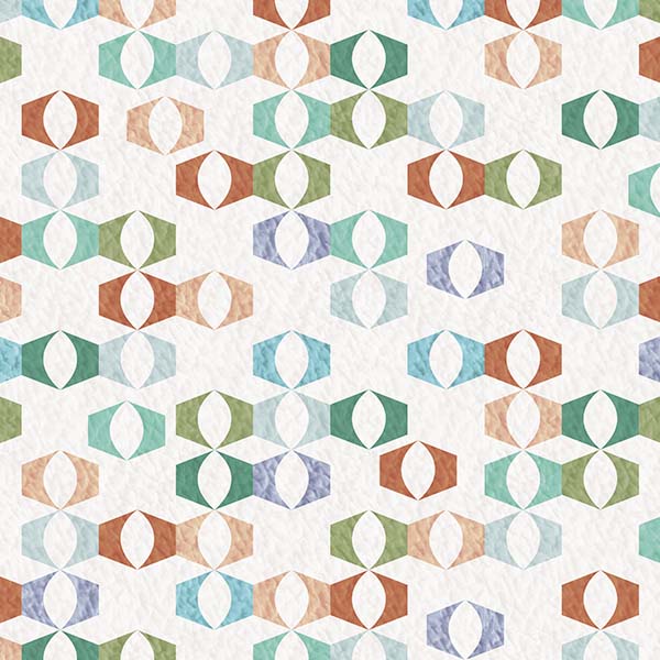 Hexagon Quilt Pattern P2125