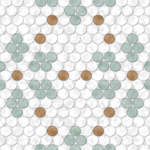 Snowflake Penny Tile Pattern P2243