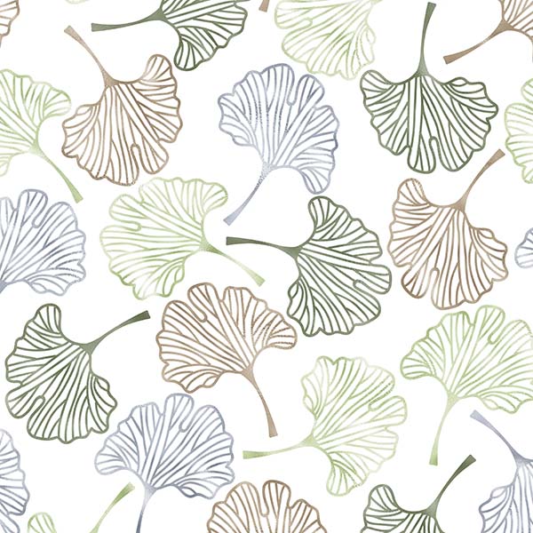 Metal Ginkgo Pattern P2257